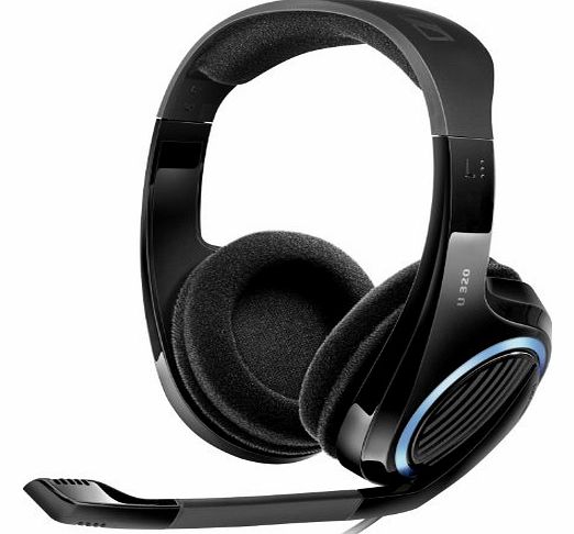 Sennheiser U320 Universal Over-Ear Multi Platform Gaming Stereo Headset with Noise Cancelling Microphone and Dual Volume Control - Black