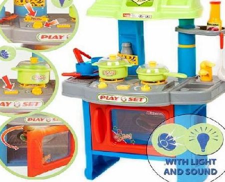 Kids Children 29 Piece Electronic Toy Kitchen Play Set