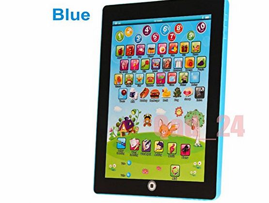 My First Ipad Tablet Kids Childrens Laptop Touch Type Learning Computer Educational Toy Game, PINK