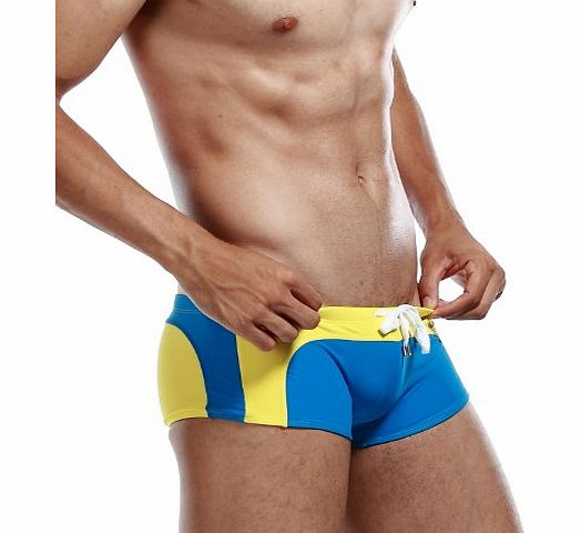 SEOBEAN Mens Low Rise Swimwear Boxer Brief Trunks Shorts 2214 (M(31-33``))