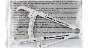 Sequoia Fitness Products Metacal Body Fat Caliper (Just Pinch, Click 