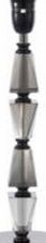 SERENA Stacked Black Chrome Effect Table Lamp Base