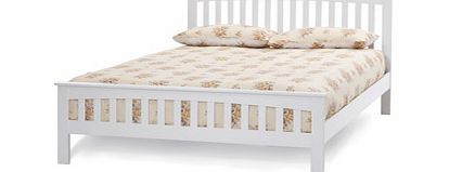 Serene Amelia White 4FT 6 Double Wooden Bedstead
