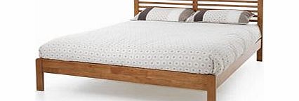 Serene Esther Oak 4FT Small Double Wooden Bedstead