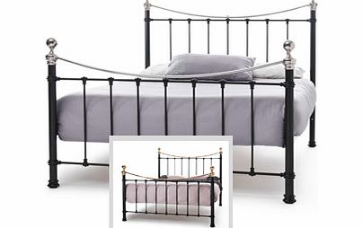 Ethan Black 4FT Small Double Metal Bedstead