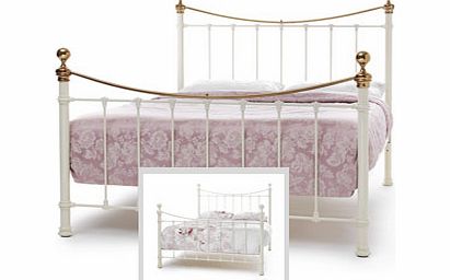 Serene Ethan Ivory 4FT 6 Double Metal Bedstead