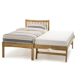 Mya Oak 3FT Single Wooden Guest Bed
