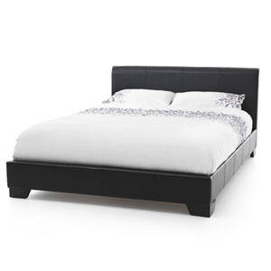 Serene Parma 4FT Small Double Leather Bedstead
