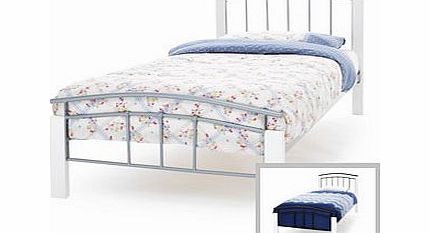 Serene Tetras White 3FT Single Metal Bedstead