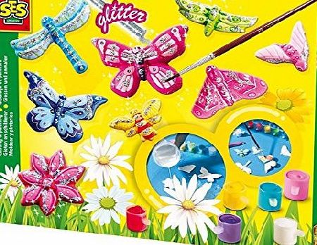 Childrens Butterfly Glitter Casting and Painting Set