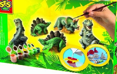 Childrens Dinosaurs Casting and Painting Set