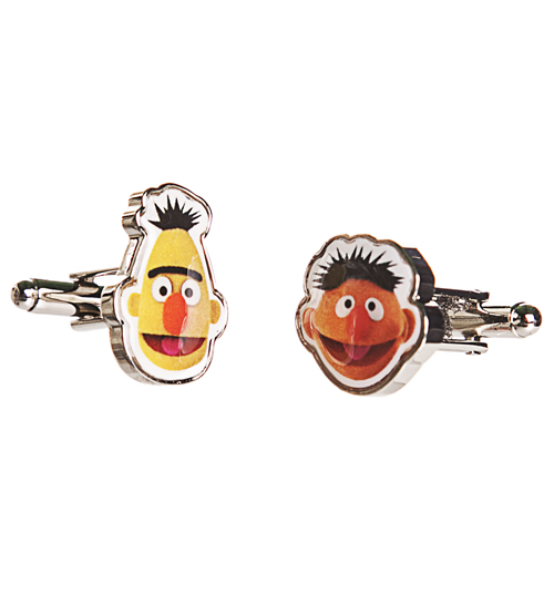 Sesame Street Bert And Ernie Cufflinks In Box