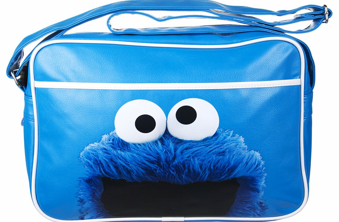 Sesame Street Cookie Monster Face Messenger Bag