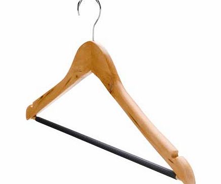 Set of 10 Wooden Hangers