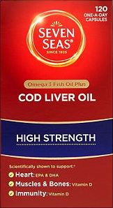 Seven Seas, 2041[^]10000570 Omega-3 Fish Oil Plus Cod Liver Oil