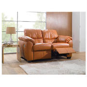 Regular Leather Recliner Sofa, Caramel