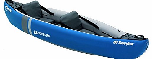 Adventure Inflatable Canoe - Blue/Grey