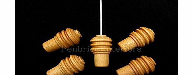 Sew-select 5 Wooden Roman Blind Acorns - Boxwood Classic Cord Pulls