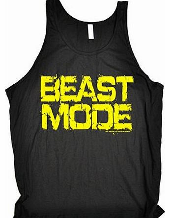 Sex Weights Protein Shakes BEAST MODE (M - BLACK) NEW PREMIUM TANK VEST TOP (BE104) - Slogan Funny Clothing Joke Novelty Vintag