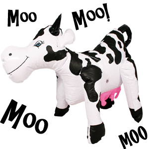 Cow Pat Inflatable Cow