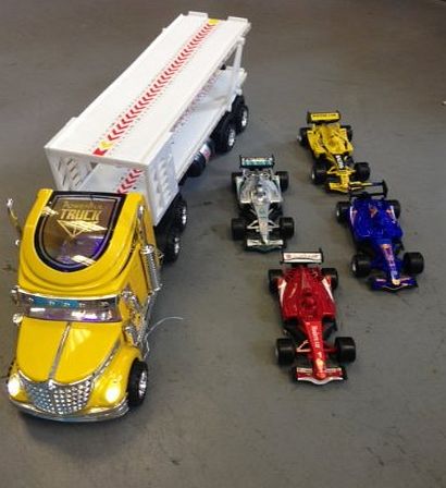 SGM Super Truck model sound   light 1:24 scale included 4 small F1 cars