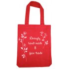 Lovingly Hand-made & Fairtrade Shopper - Pink