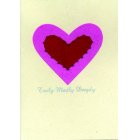 Shared Earth Truly Madly Deeply -Two Hearts Valentine Card