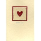 Shared Earth Valentines Card - I Love You (Heart in Box)