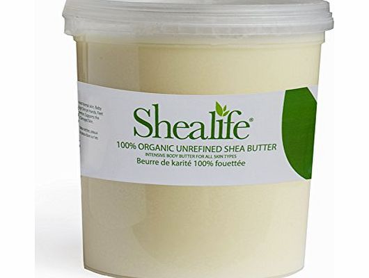 Shealife 1 Kg Organic Unrefined Shea Butter for Conditioning Sensitive and Dry Skin Baby Skin Salve Treatment of Eczema Psoriasis and Damaged Skin Supplied Direct by Shea Life Skincare 1 Kg