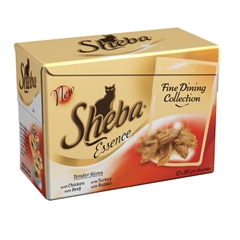 Sheba Adult Pouch Fine Dining Select Cat Food 85gm 12 Pack