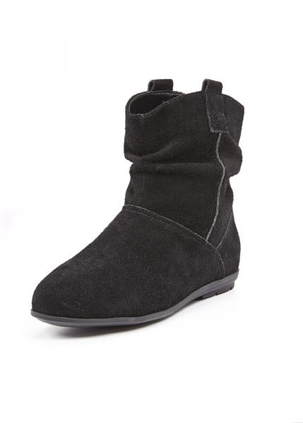 Robbie Suede Flat Ankle Boot