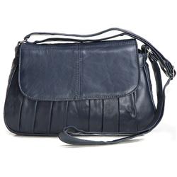 Female Corrina Leather Upper Textile Lining Bags in Black, Navy