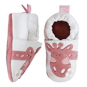 - Pink Giraffe Baby Girl Shoes