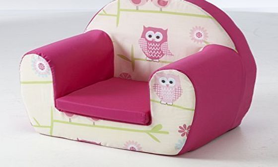 Shopisfy Childrens Furniture Round Foam Arm Chair Seat - Owls
