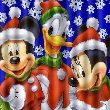 Shower Curtains PURELOVE ARTSWOW Custom Waterproof Polyester Fabric Cute Disney Cartoon Mickey Minnie Mouse Shower Curtain Standard Size 60x72