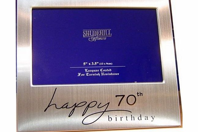 Shudehill Happy 70th Birthday! Photo Frame Gift 5 x 3.5``