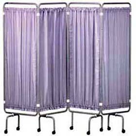 Four panel folding curtain screen epoxy