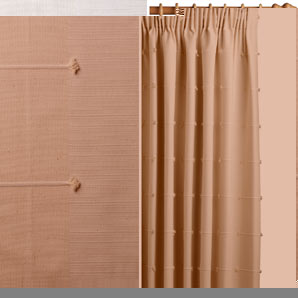 Pencil Pleat Curtains, Natural, W167cm x Drop 137cm