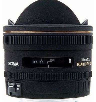 Sigma 10mm f2.8 EX DC HSM Fisheye Lens For Sony Digital SLR Cameras With APS-C sensors