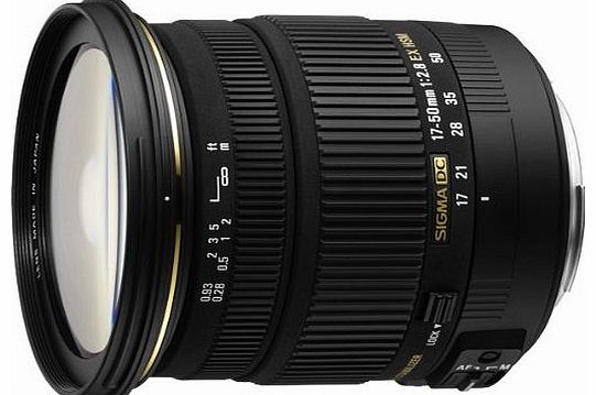 Sigma 17-50mm f2.8 EX DC HSM Optical Stabilised lens for Canon Digital SLR Cameras with APS-C Sensors