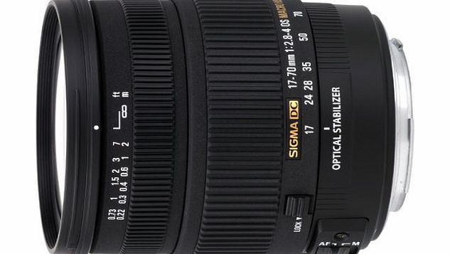 Sigma 17-70 mm f2.8-4 DC Macro OS HSM optical stabilisation lens for Pentax Digital SLR cameras