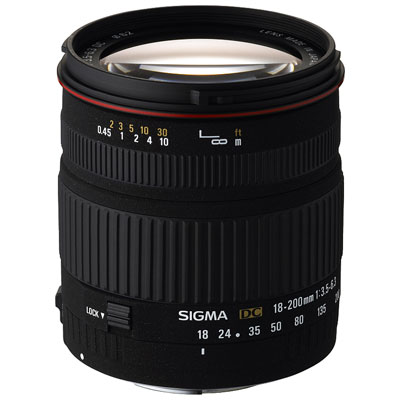 Sigma 18-200mm f3.5-6.3 DC Lens - Sony/Minolta Fit