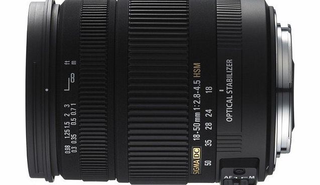 Sigma 18-50mm f2.8-4.5 DC OS HSM Lens for Nikon Digital SLR Cameras with APS C Sensors