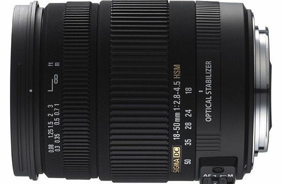 Sigma 18-50mm f2.8-4.5 DC OS HSM Lens for Pentax Digital SLR Cameras with APS C Sensors