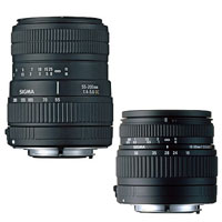 Sigma Lens for Canon EF - 18-50mm F3.5-5.6 DC with 55-200mm F4-5.6 DC