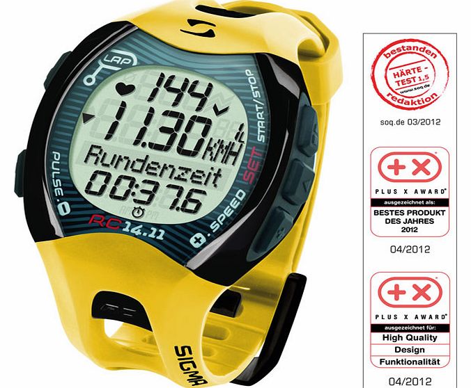 Sigma RC 14.11 Heart Rate Monitor - Yellow 21411