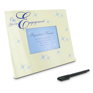 signature On Your Engagement Photo Frame