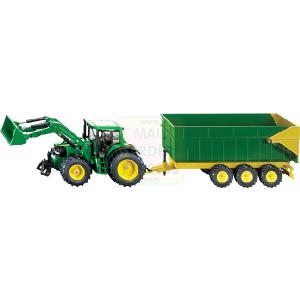 John Deere Tractor Loader and Trailer 1 87 Scale