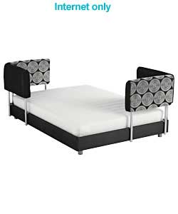 4ft 6in Slatted Base Chillout Bed - Black