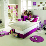 90cm Chill-Out Single Bed Set in Cerise